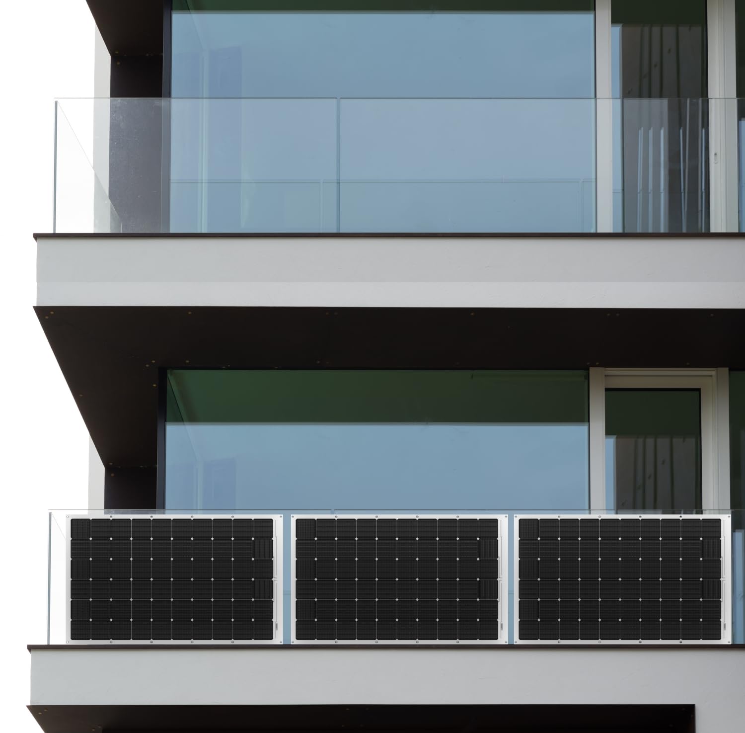 Kit de 2 paneles solares flexibles 315 W Microinversor de 800 W y cable – Módulos monocristalinos IP67 Ultra Delgados 167 × 99,6 × 0,15 cm – Panel Fotovoltaico Plug and Play para Balcón – Fácil de