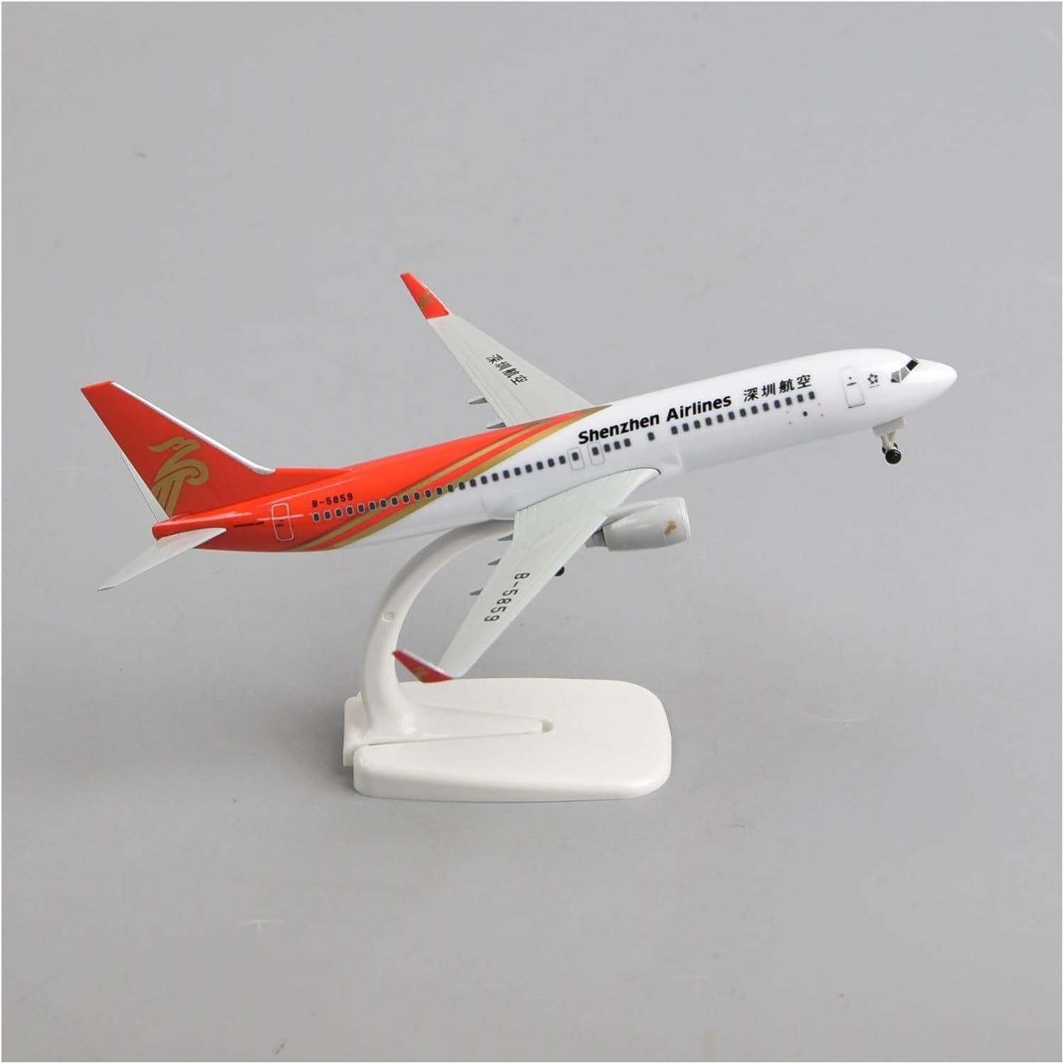 Miniature Scale 1 400 for Shenzhen Airlines Boeing 737 Simulation Alloy Aircraft Model Airplane Ornament Gift Flying Toy Game Kits