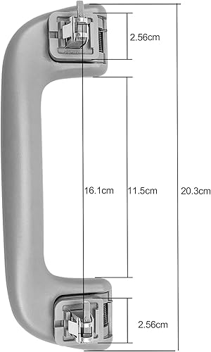 Miniatura 4 de TIKSCIENCE Tirador de techo automático sin gancho apto para Toyota Corolla 4Runner Rav4 Highlander Yaris Vios 2003-2021 riel de agarre delantero