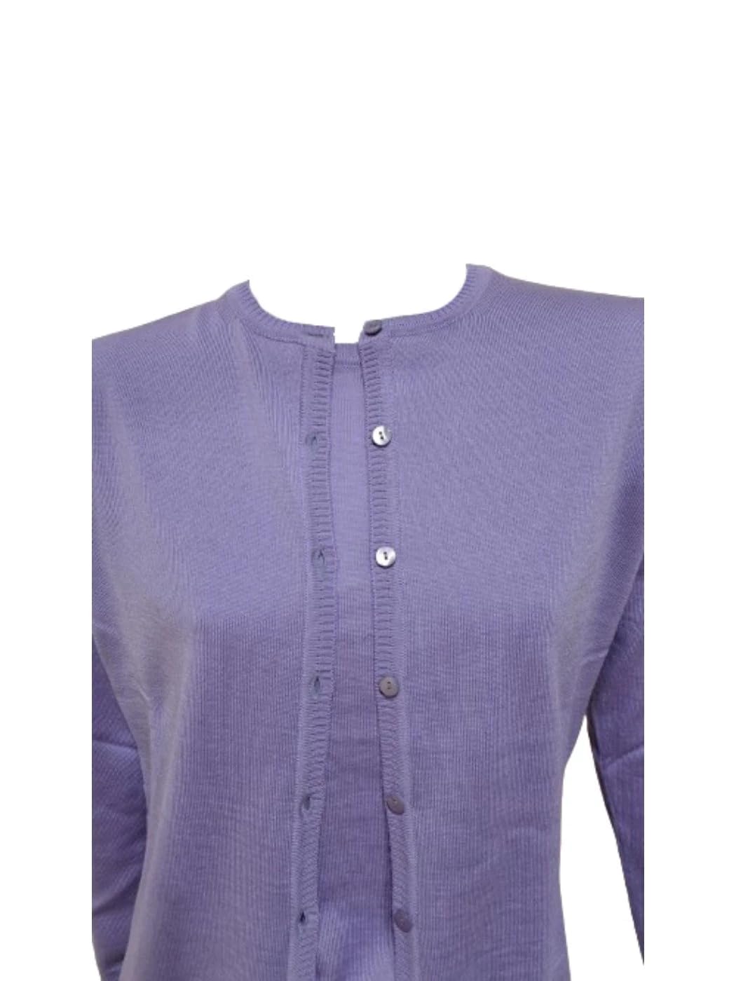 Pamira Twin-Set Donna Giacca Coreana con Girocollo Manica Corta S571C 100% Lana Merinos Extrafine Made in Italy