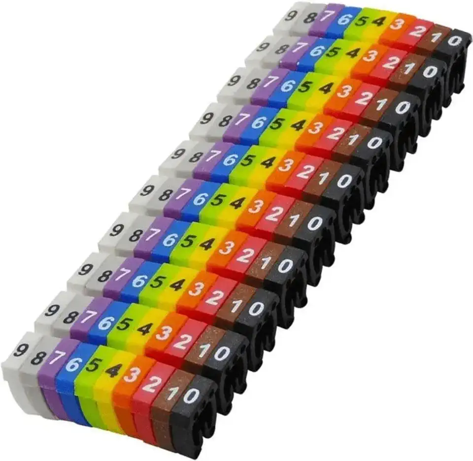 Identificador Instalação De Fios Eletricos Numeros Coloridos