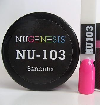 NuGenesis Nail Dipping Powder Color 1.5oz/43g Jar - NU103 SENORITA