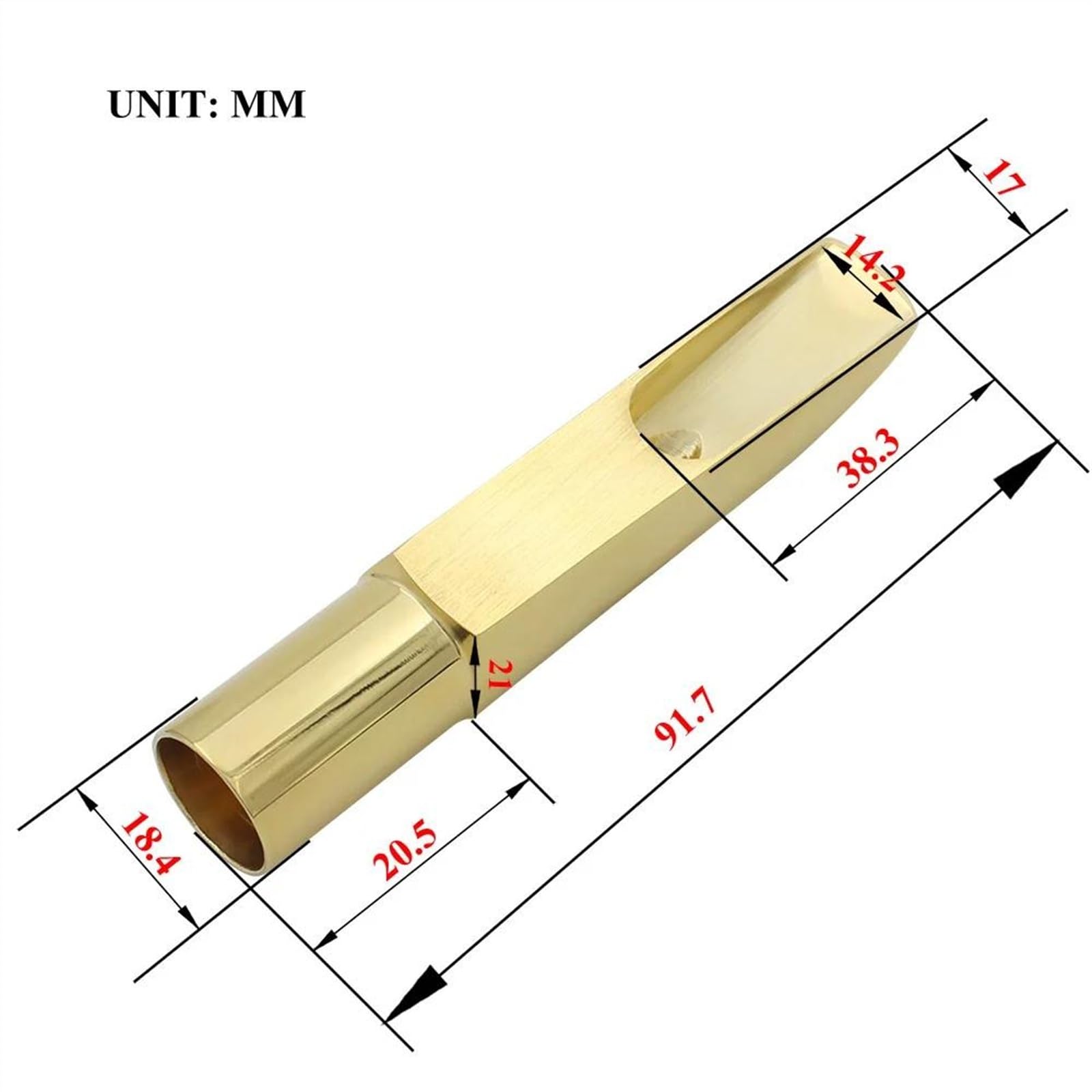 Boquilla De Saxofón Alto, Boquillas De Saxofón, Clip De Ligadura, Piezas De Instrumentos De Viento De Madera Profesionales Práctico Accesorio de Saxofón (Color : 8C)