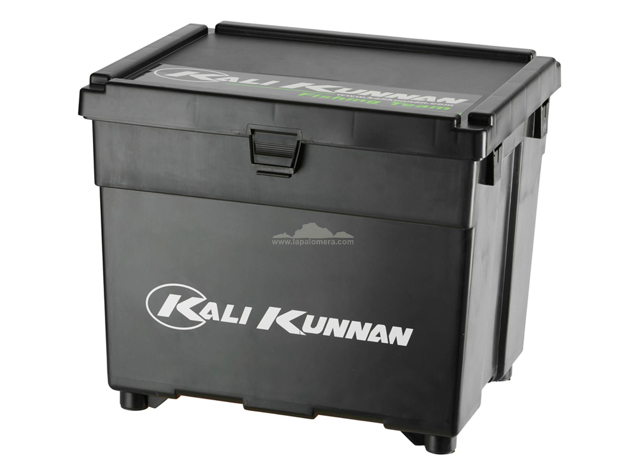 Kali Kunnan Large Seat Fishing Tackle Box with Padded Shoulder Strap – 45 × 37 × 30cm Sit-On Storage Box for Sea & Coarse Fishing