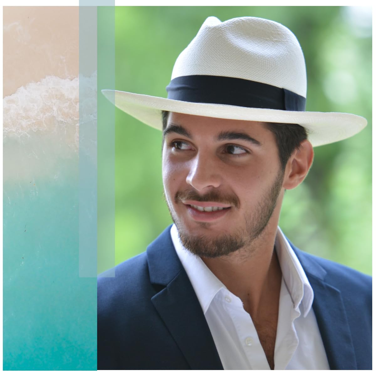 Gamboa Fedora Originale Capello Panama Uomo Donna in Paglia Toquilla Cappelli da Sole
