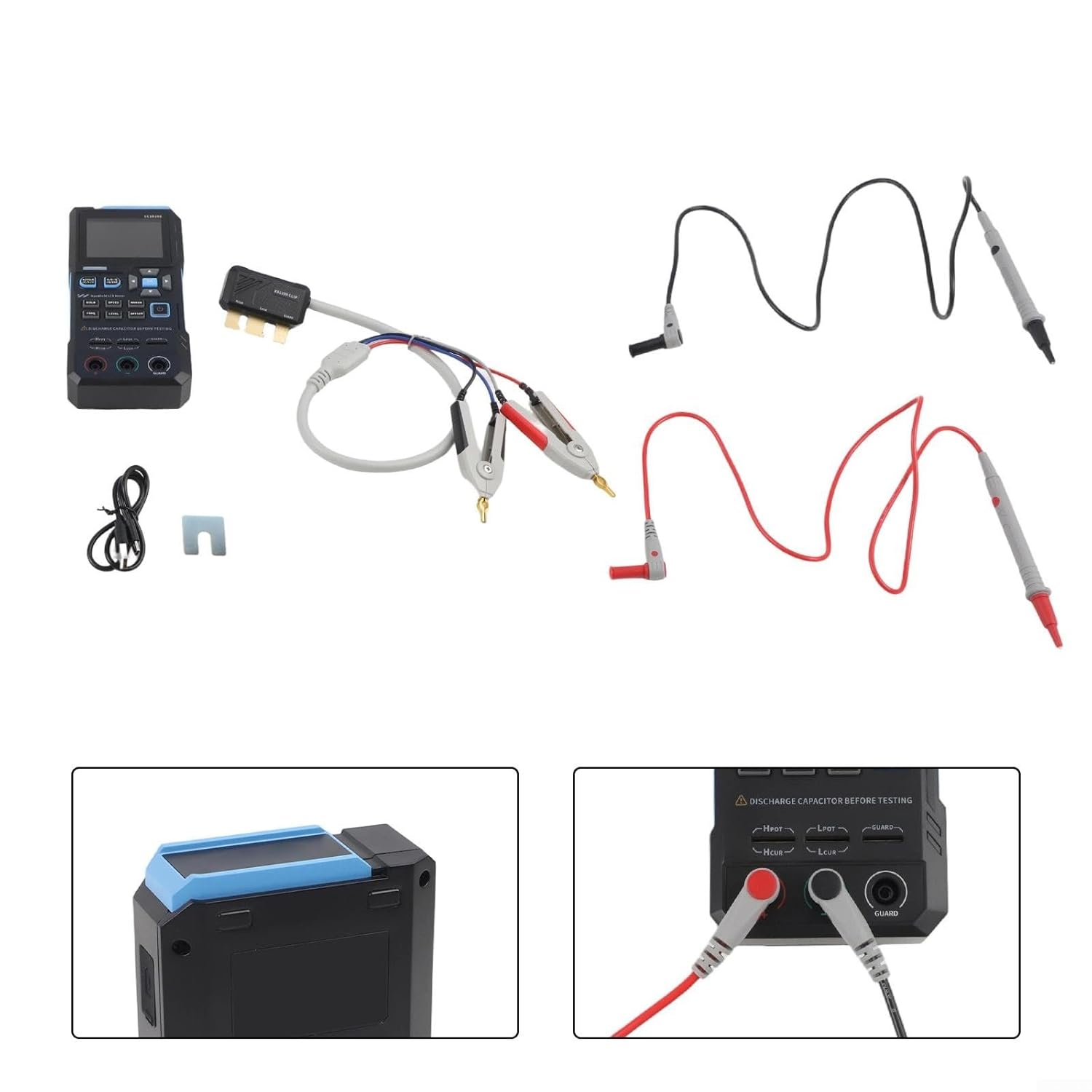 LC1020E Portable LCR Meter With Five Test Frequencies And Kelvin Measurement Support For High Accuracy(LC1020E in English)