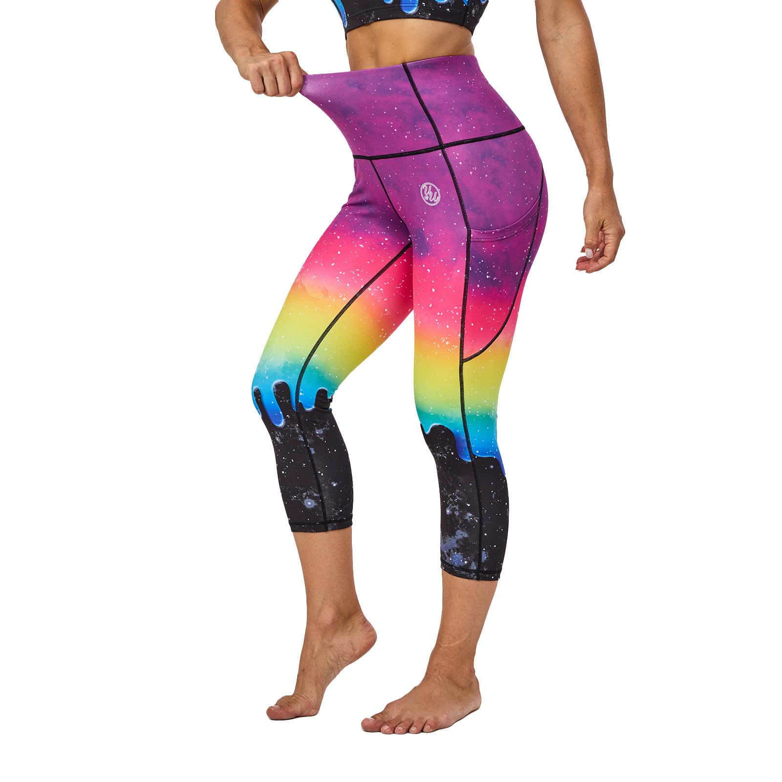 UIUO-UIPEU High Waisted Leggings for Women Tummy Control Yoga Pants with Pockets Workout Compression 7 8 Leggings