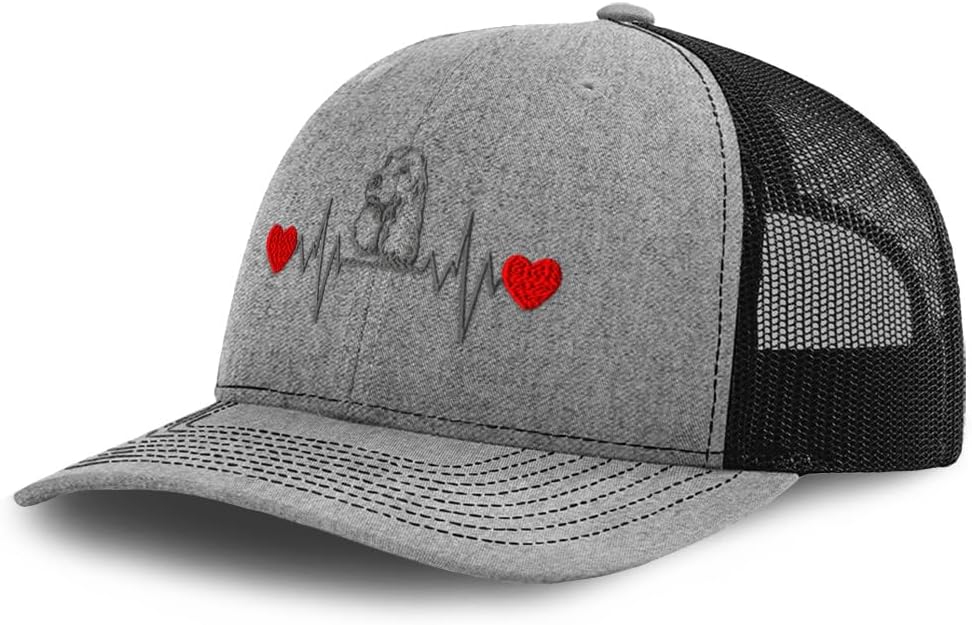 Custom Richardson Mesh Cap Embroidered Cocker Spaniel Dog Pet Lifeline Trucker Hats for Men & Women
