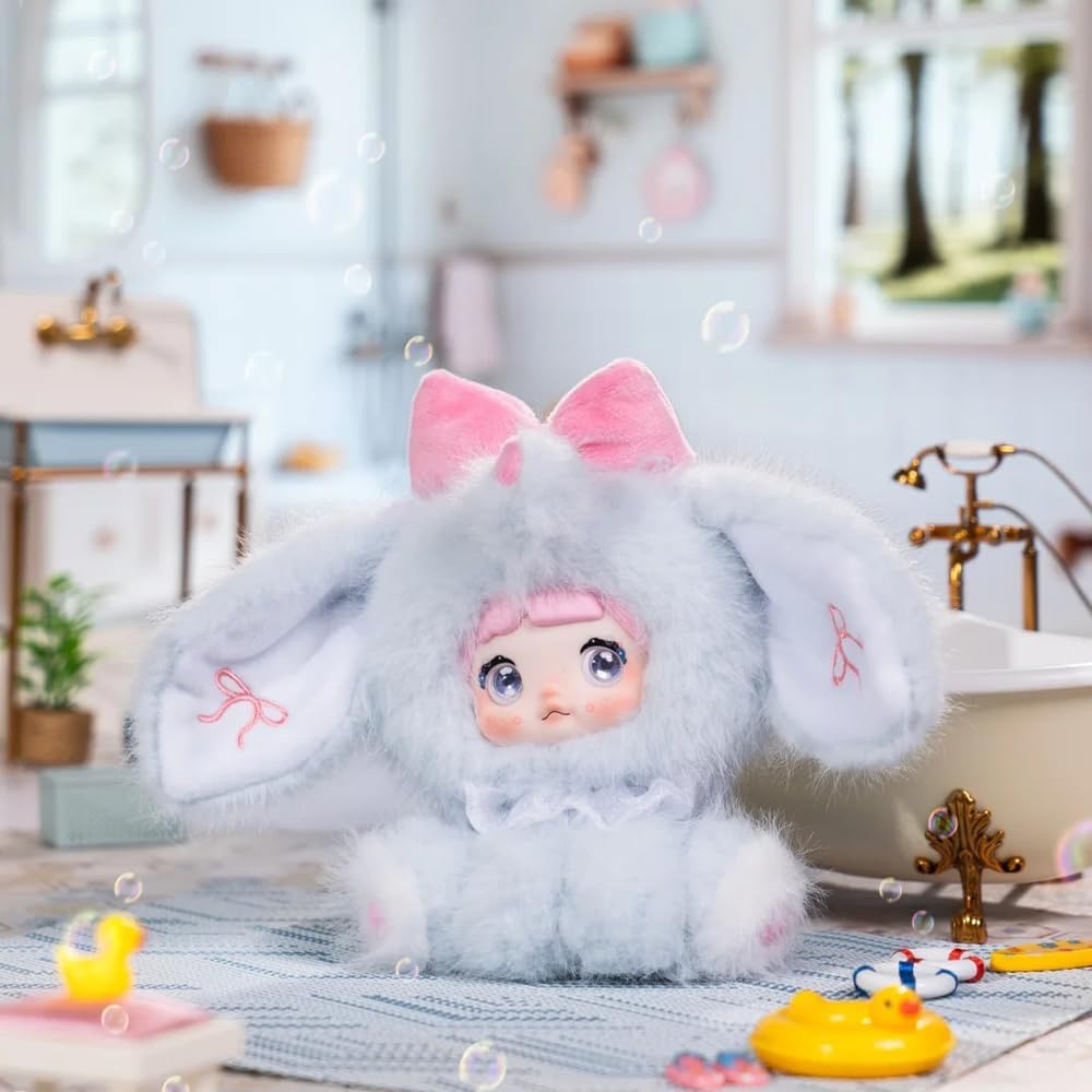 Nommi Sitting Zoo Series Plush Blind Box (1 of 7Possible Styles) Cute Figures Collectible Toys Birthday Gifts (1Pc-Blind Box)