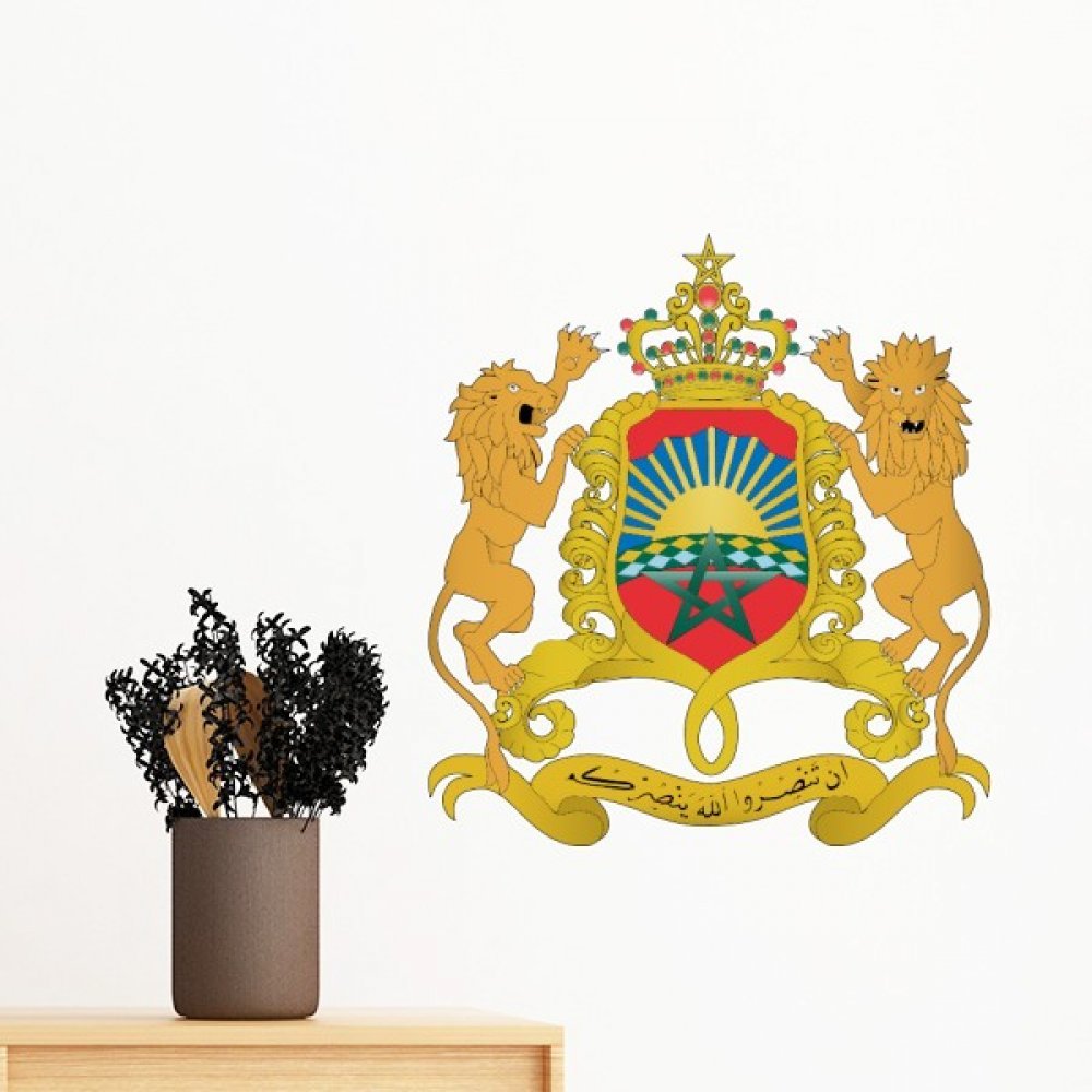 Sticker mural Maroc art mural stickers pour personnaliser un mur uni