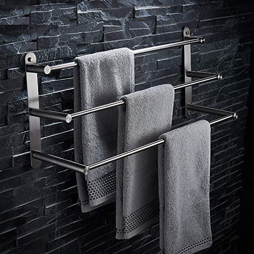 Porte-serviettes triple en inox 304 anti-rouille à séchage rapide