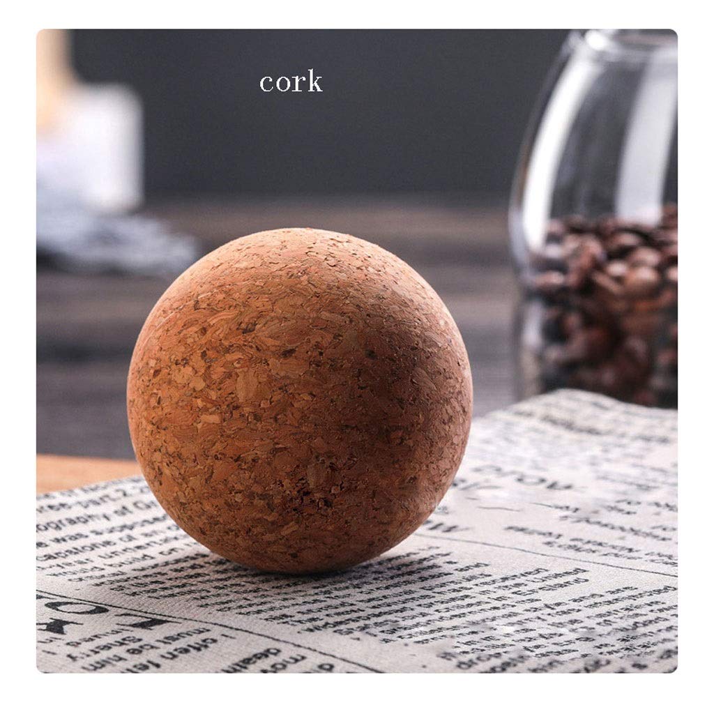 NYKK Einmachgläser Glas mit Airtight Holz Deckel Ball, Klar Keksdose, Gläser Nahrungsmittelspeicherbehälter for Umhüllung-Tee Kaffee Spice Zucker Salz Vorratsdosen Glas