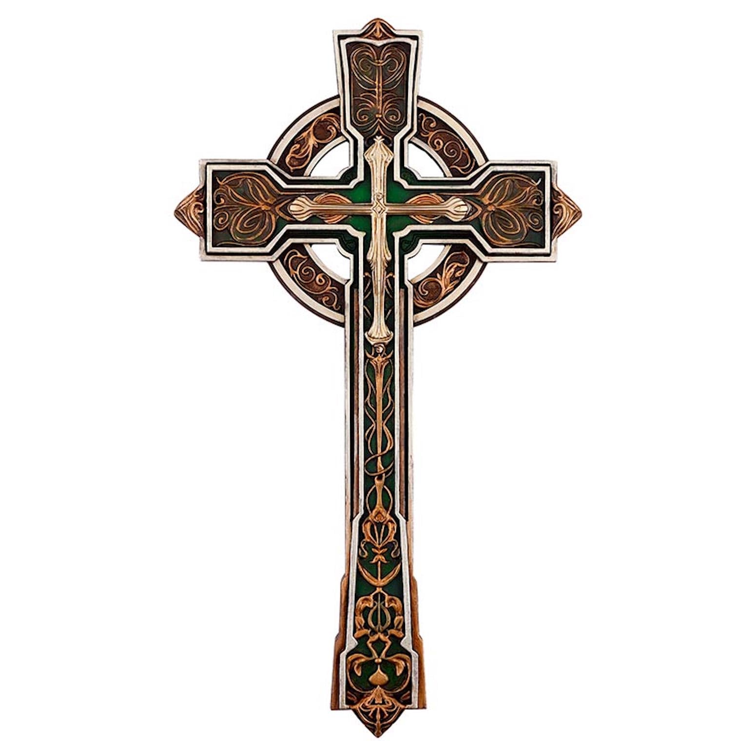 Christian Brands Wall Cross – Celtic Cross, Resin, 12" H