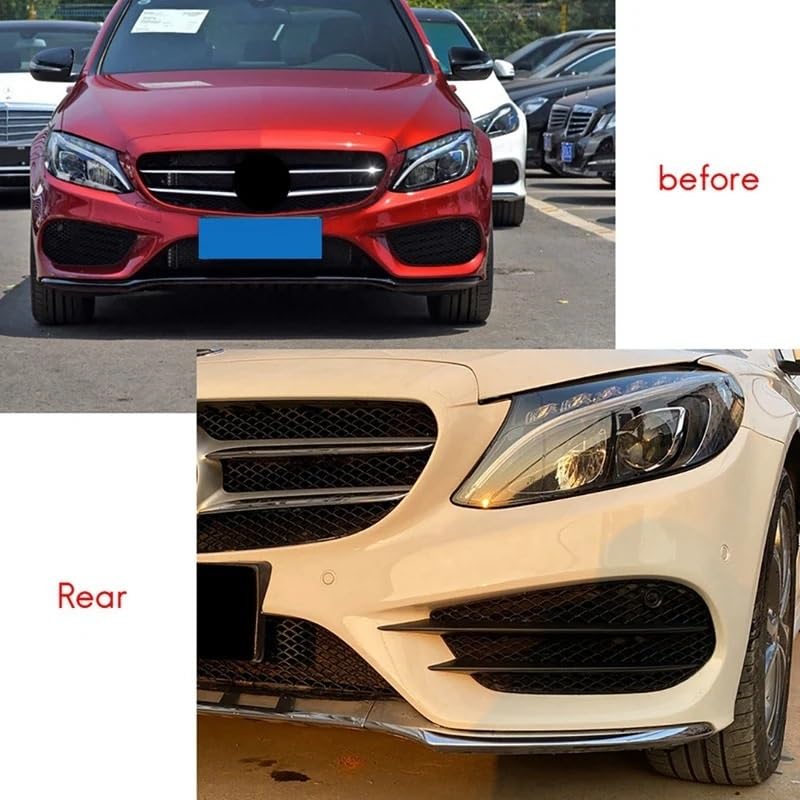 Grille antibrouillard voiture W205 classe C 2015-2018 calandre ensemble L + R - 3
