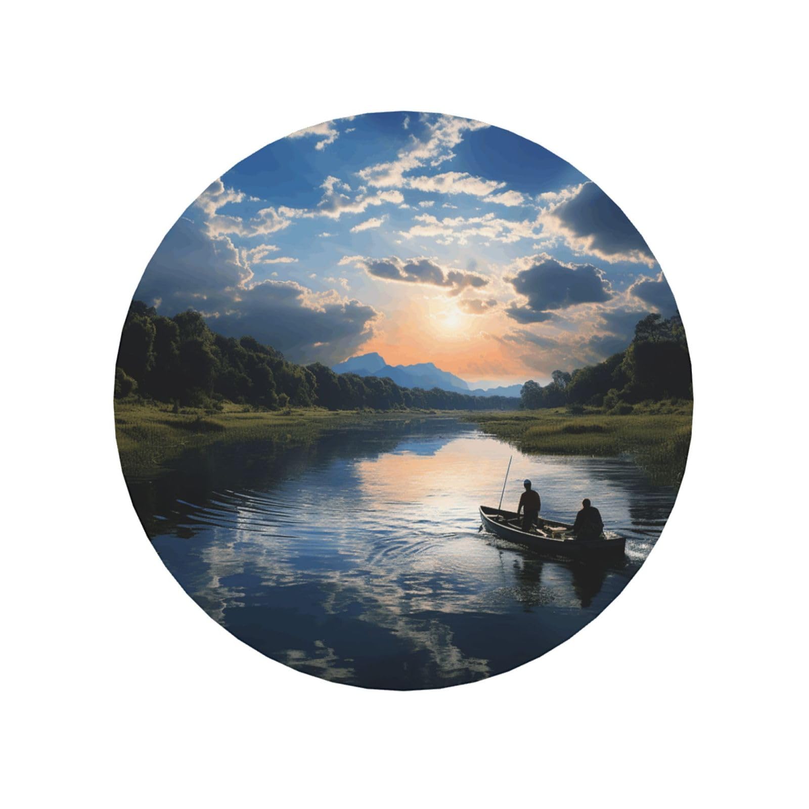 Fishing Scenic Fridge Magnets Cute Strong Refrigerator Magnets Fun Magnet for Locker Office Whiteboard Decor, Door Magnets Decorative Magnetic Stickers for Home Decor