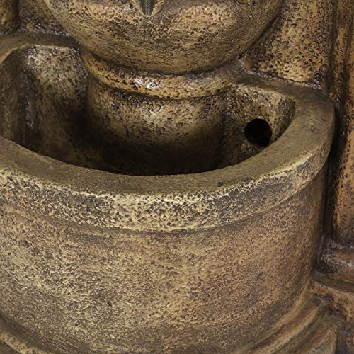 Christopher Knight Home Frontage Outdoor Fountain, Light Brown #TOP2