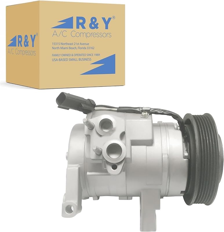 Compressor de ar-condicionado automotivo RY AC Compressors FG308 para Mitsubishi Raider 3.7L e 4.7L 2006–2009