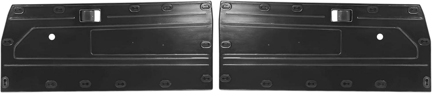 2PCS Interior Door Panels Set Compatible with 1984-1987 Toyota Pickup Truck Center Section with Door Handle Black ABS Plastic Driver + Passenger Side