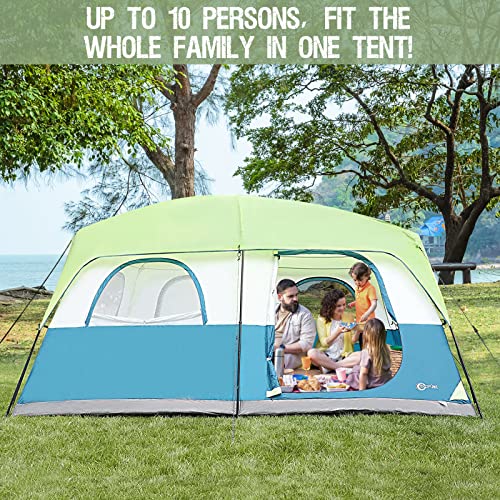 Snapklik com : PORTAL 10 Person Cabin Tent Family Camping Tent Easy