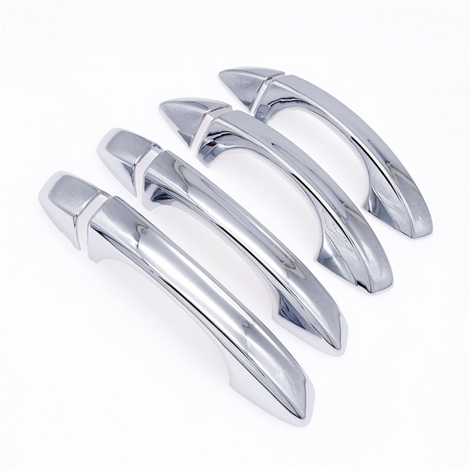 Fahbstr 1 Exterior Door Handle Cover For Octavia Car Side Door Handle Chrome Decoration Cover Abs Carbon Fiber Sticker Decor(1)