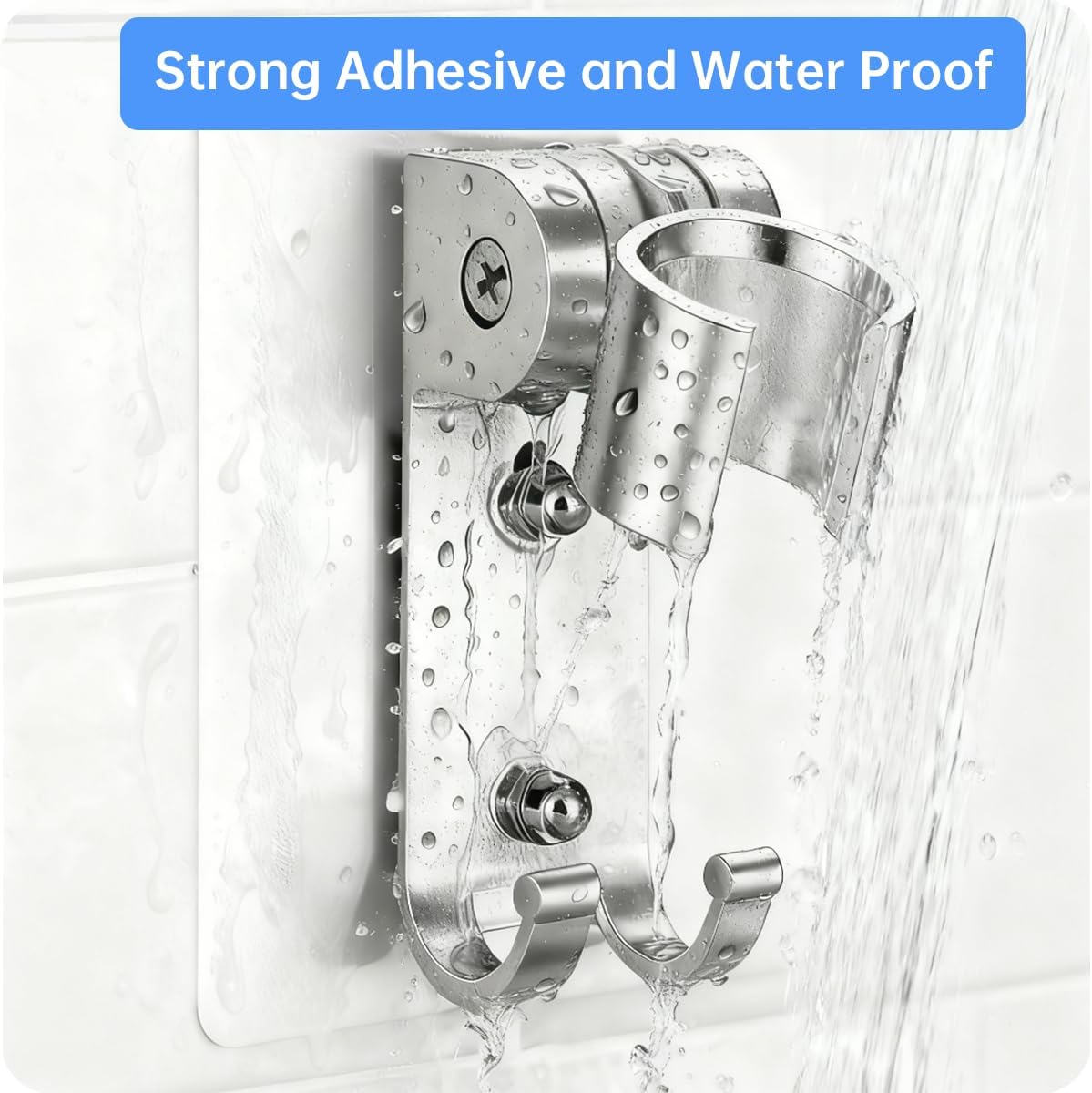 Shower Head Holder - Adjustable Handheld Showerhead Wall Mount Bracket