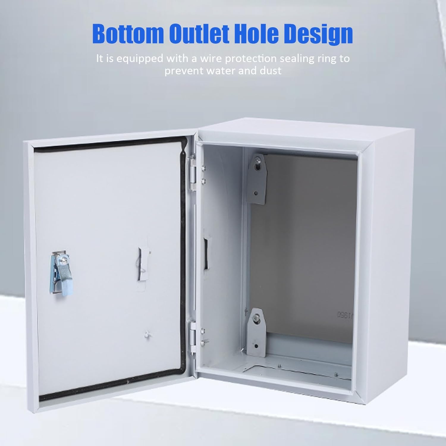 Junction Box, Electrical Junction Box, 10x12x6in Indoor & Outdoor Sturdy Steel Charging Station Wall Mounted Dustproof Metal Bin