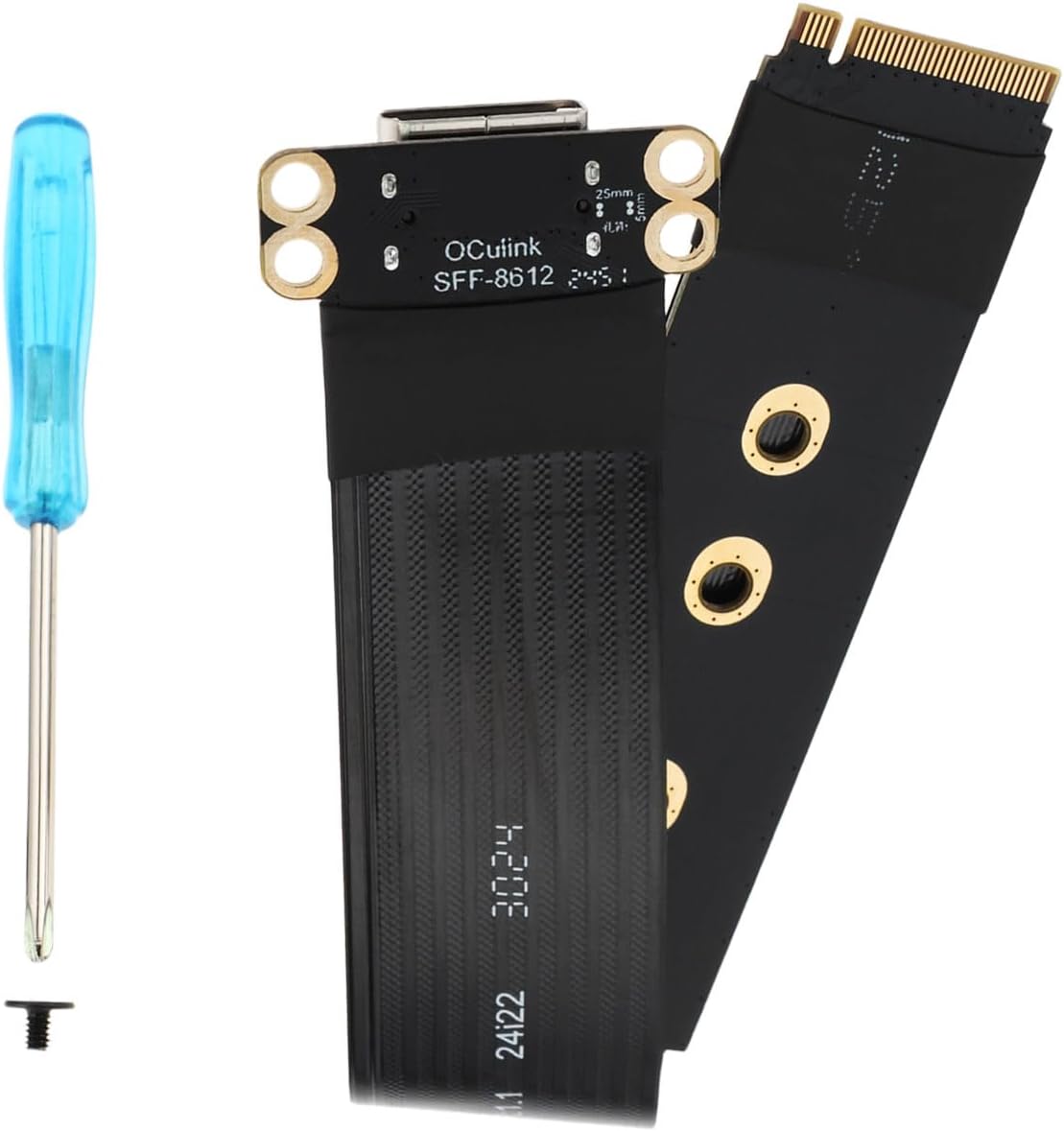 2280 NGFF PCI-E4.0 M.2 M-Key to Oculink SFF-8612 SFF-8611   15cm NVME U.2 SSD Egpu