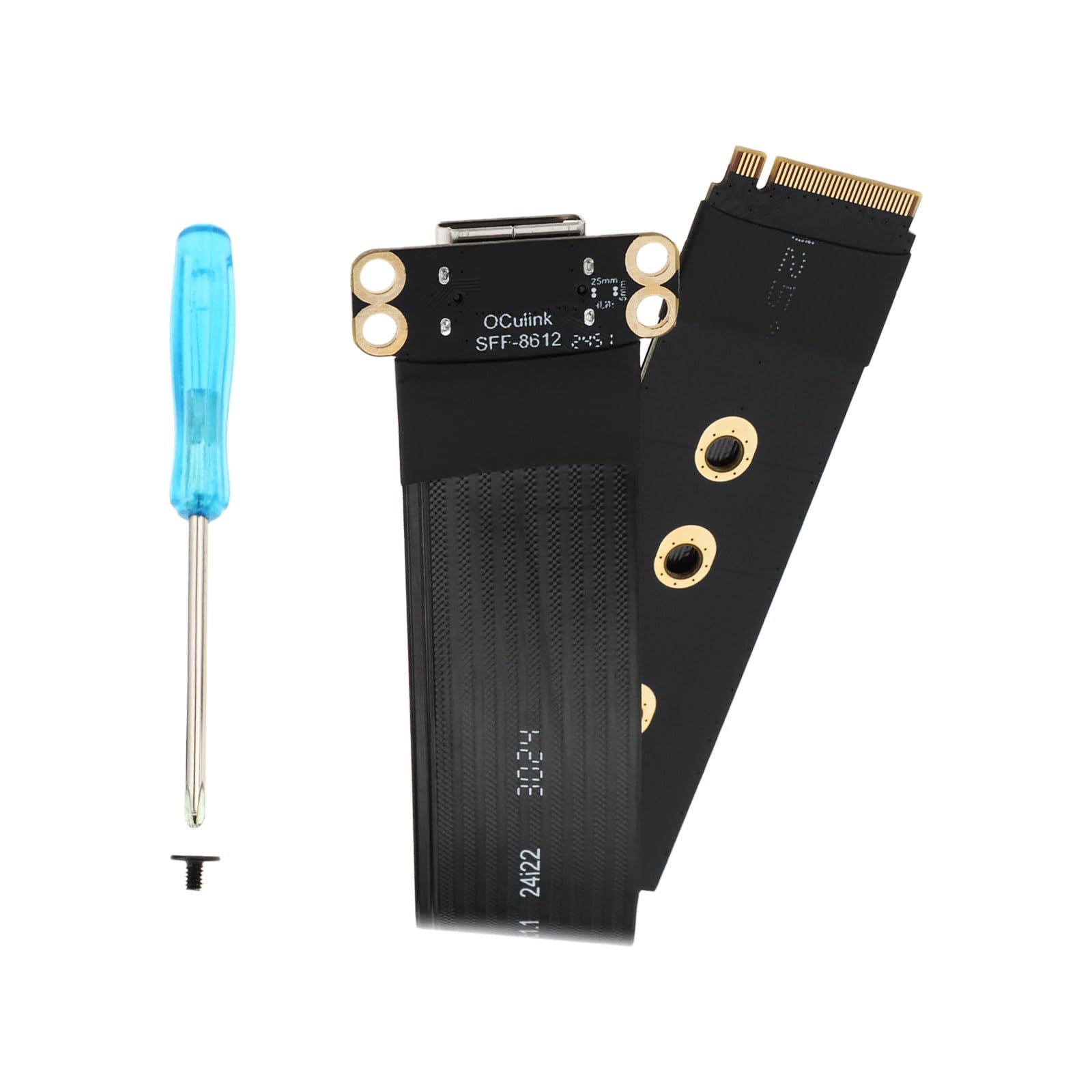 Cavo di Prolunga per Laptop NGFF PCI-E4.0 M.2 M-Key A Oculink SFF-8612 SFF-8611 da 15 Cm per NVME U.2 SSD Egpu