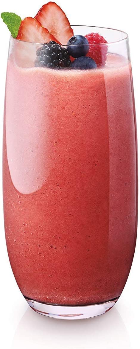Frullatore Elettrico 4 Lame in Acciaio Inox Caraffa In Vetro 1,5 Lt Graduata 500 W A 2 Velocita, Colore Bianco, Stile Moderno e Accattivante