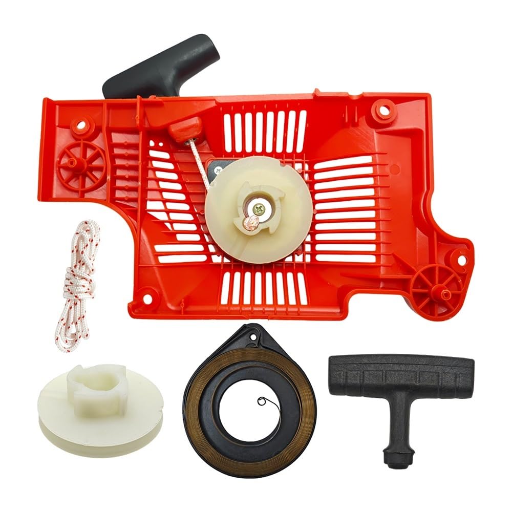 Kit de Servicio de Cuerda de manija de Resorte de polea de Retroceso de Arranque for motosierras 55, 50, 51 y 55. Piezas de Repuesto.