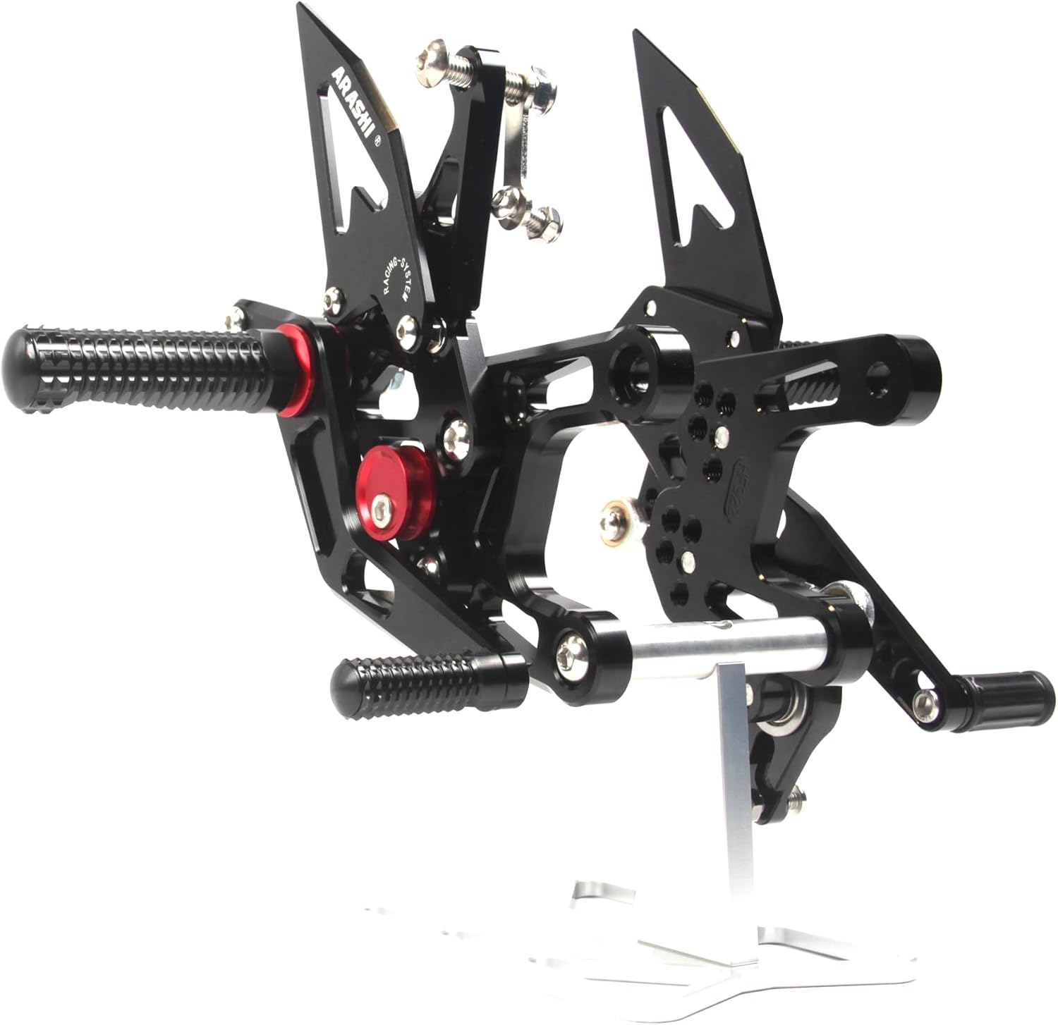 V2.0 Adjustable Rearsets Compatible with Kawasaki Ninja ZX10R ZX1000 2021-2023 ABS include, Black