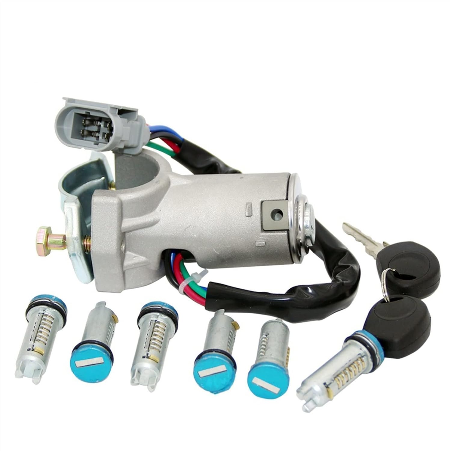 Ignition Barrel Keys Ignition Switch Barrel Door Lock Barrel for Iveco Daily 2000-2006 2992551 2991727 Door Handle Barrel Lock