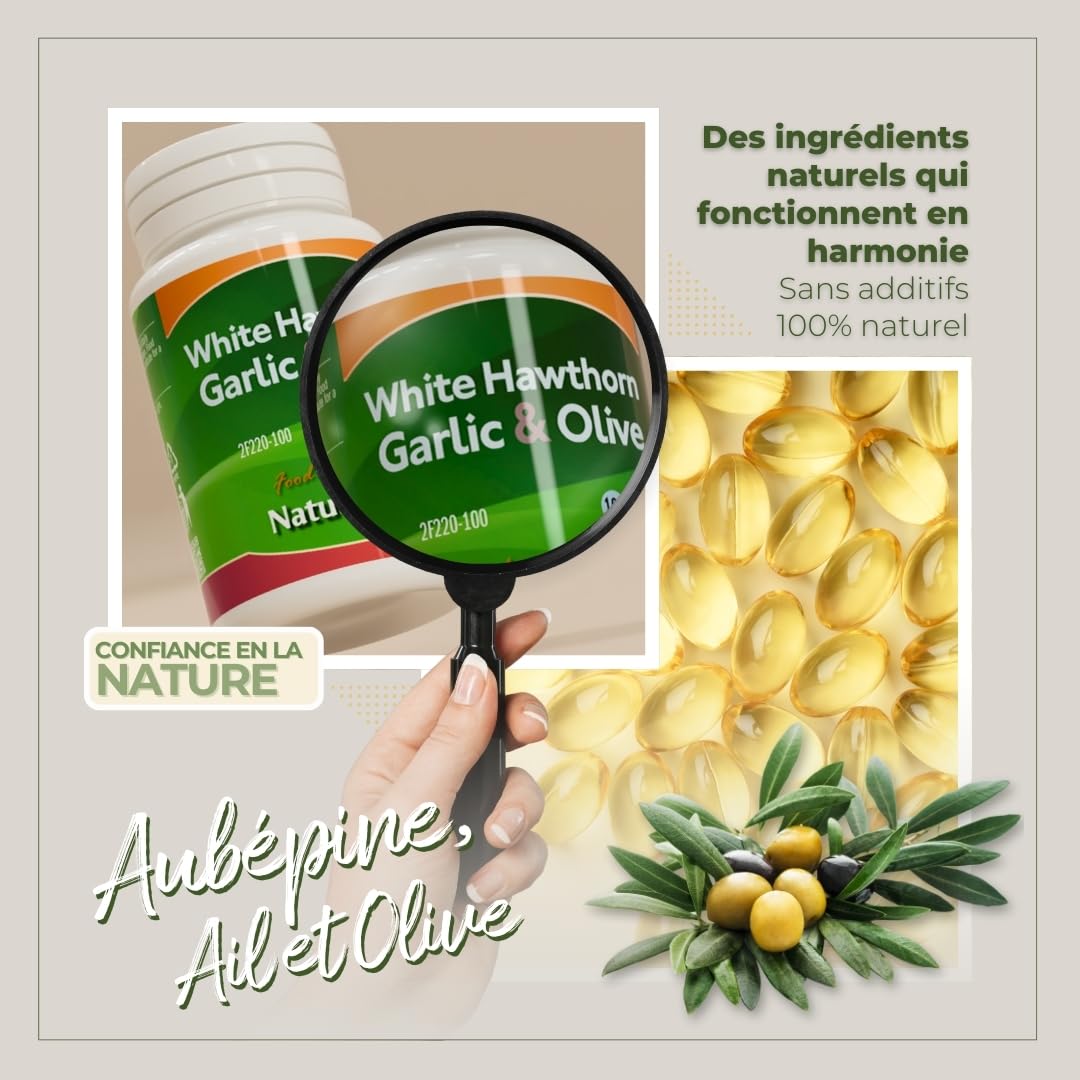 Eubépine, Ail & Olive, 500mg 250 perles. NaturBite