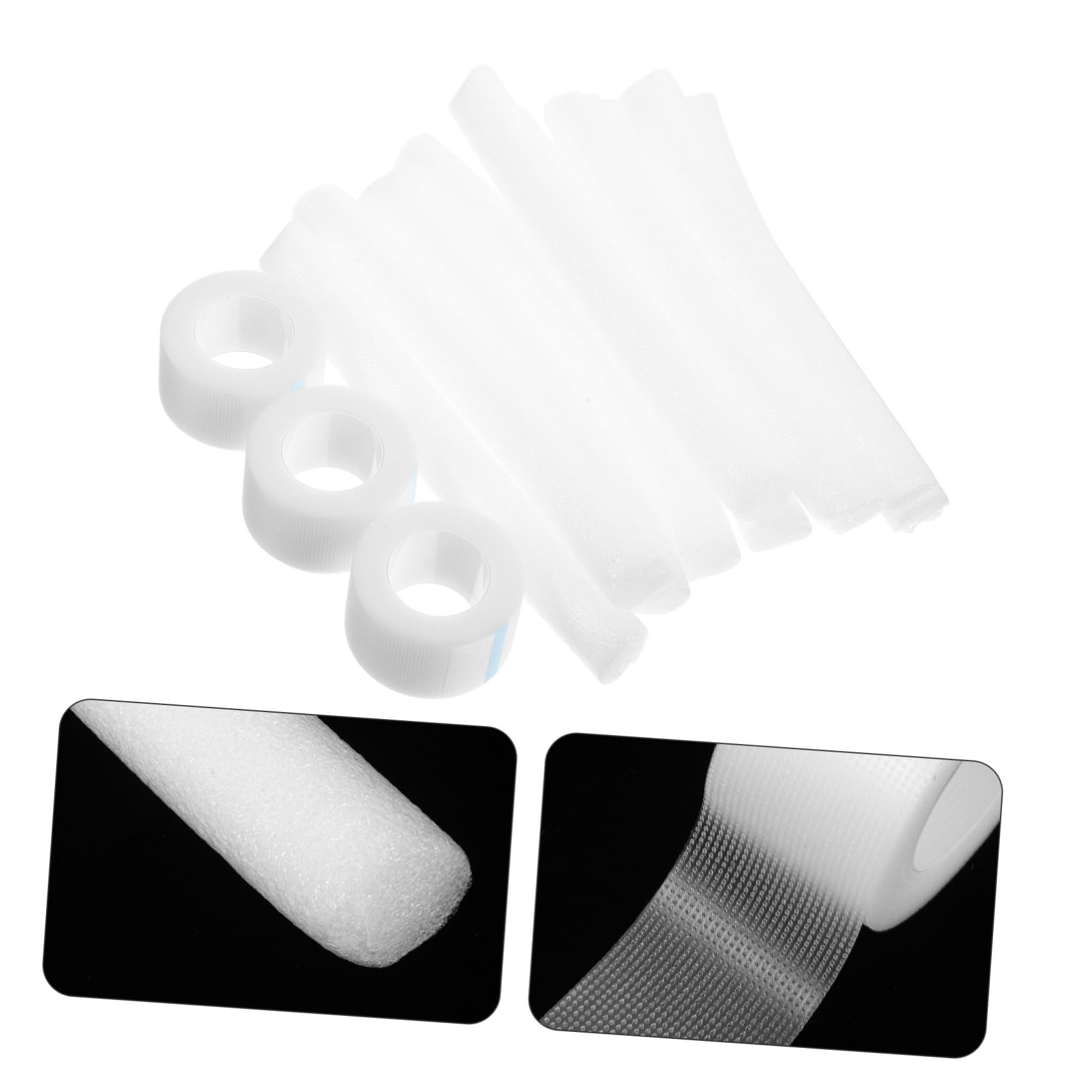 10 Pièces Support Oreille Chien Mousse avec Ruban Adhésif Accessoires Redresseurs Oreilles Chiot Debout pour Petits et Moyens Chiens