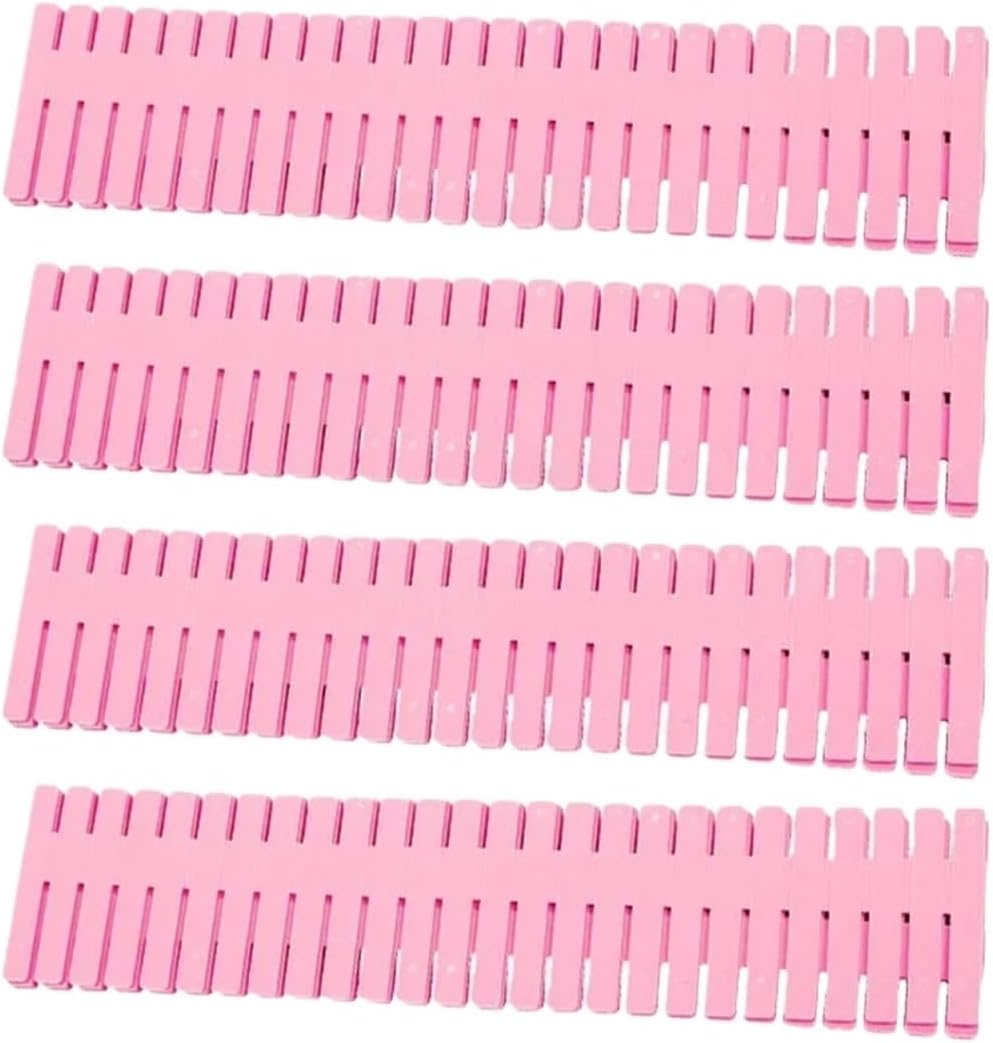 Adjustable Dresser Drawer Separator Organizer for Socks Underwear Makeup Kitchen Gadgets and Stationary Storage Solutions(Pink-20PCS)