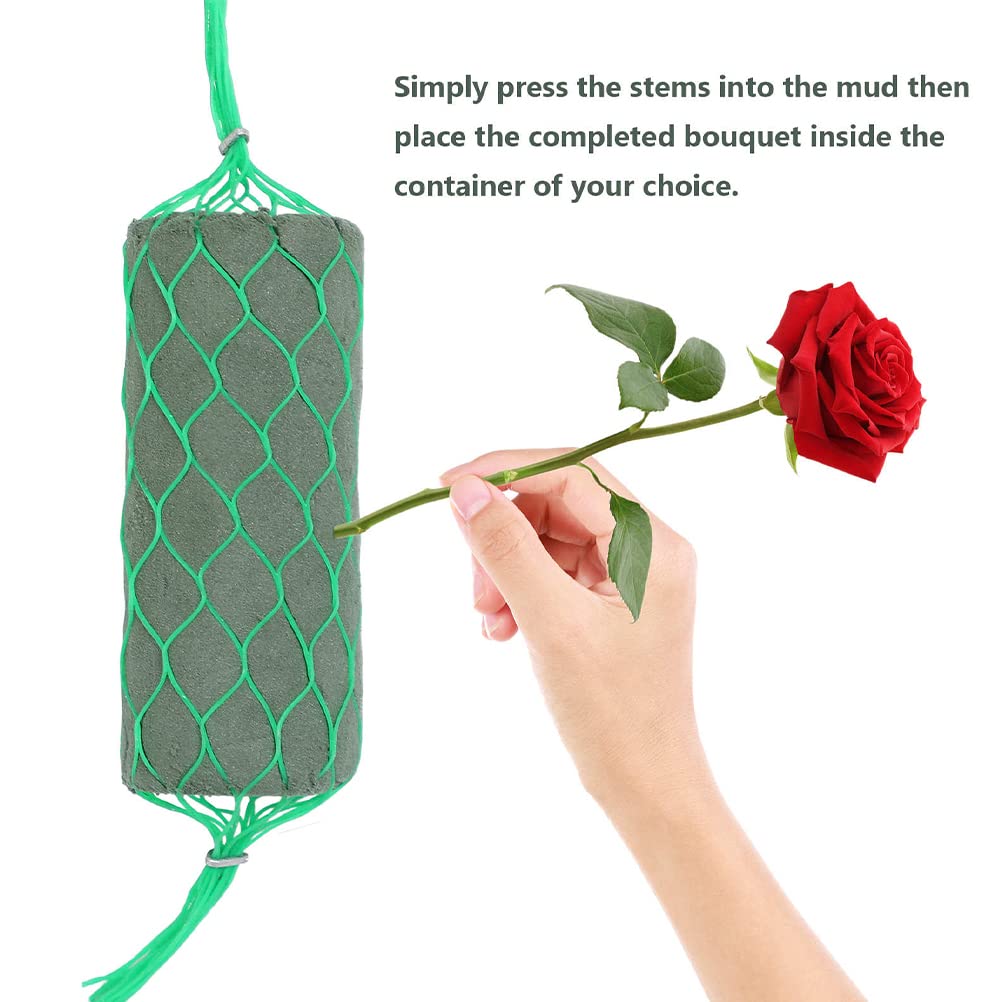 LOGOFUN Floral Foam Garland Flower Blocks Wedding Decoration Supplies Flexible Shaped Arrangement Material for Home Garden Supplies - 210cm