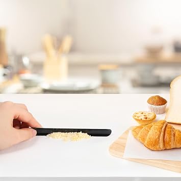 3Pcs Crumb Sweeper, Table Crumbers for Servers Aluminum Black Bread Crumber Cleaner With Pocket Clip for Tablecloth in Restaurants and Home