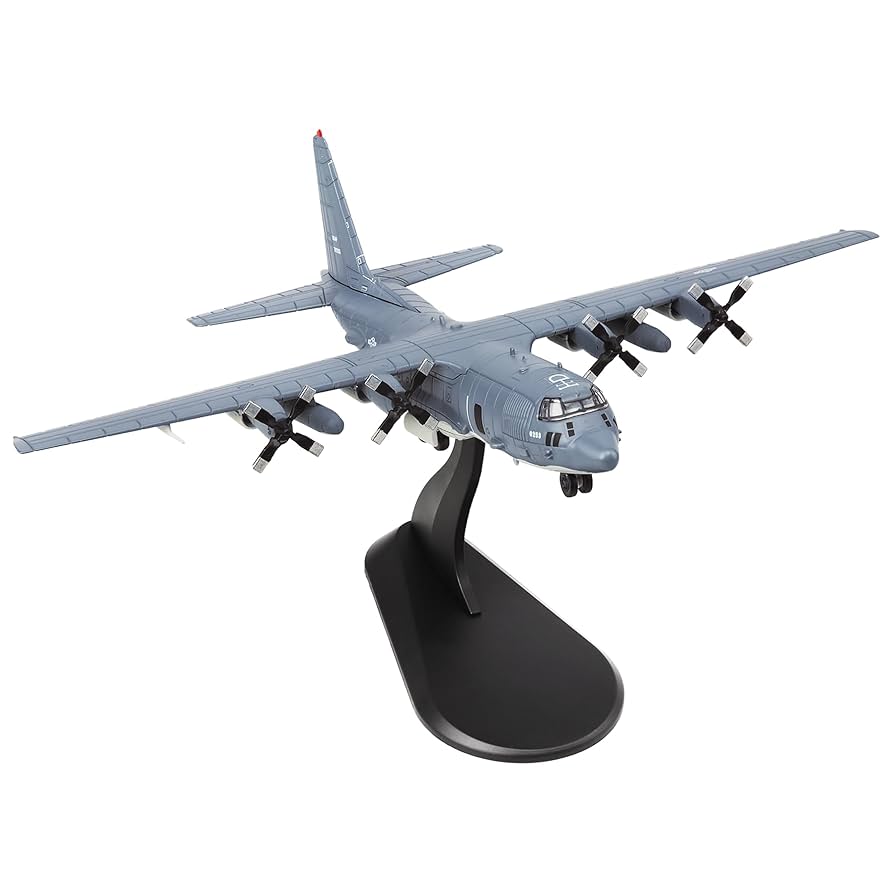 Aviation Fighters Series ⭐︎1/144 AC-130U 020. AC-130U Spooky II Gunship (Pre-built Aircraft