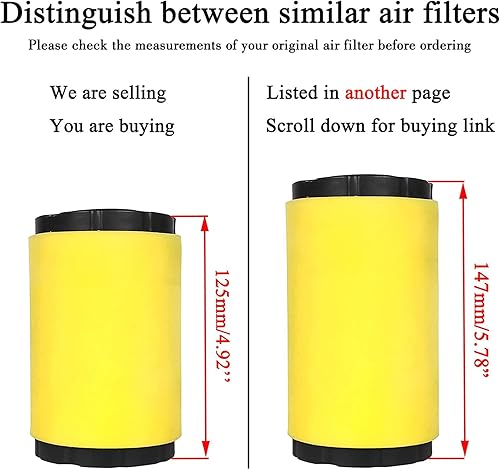 Miniatura 4 de YTH22V46 Z254F Filtro de aire Filtro de aceite Kit de afinación para Husqvarna YTH24V48 Z254 Z246 YTA18542 YTH2348 YTA22V46 YTA24V48 YTH24V54