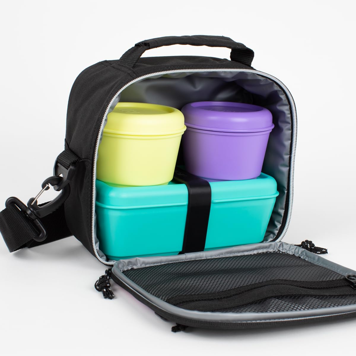 MILAN® Borsa isotermica porta alimenti 3.5l serie SUNSET, nera