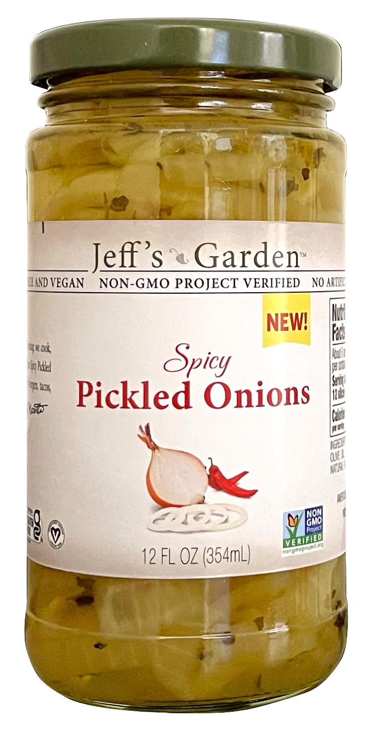 Amazon.com : Jeff's Garden Spicy Pickled Onions | Non-GMO, Gluten