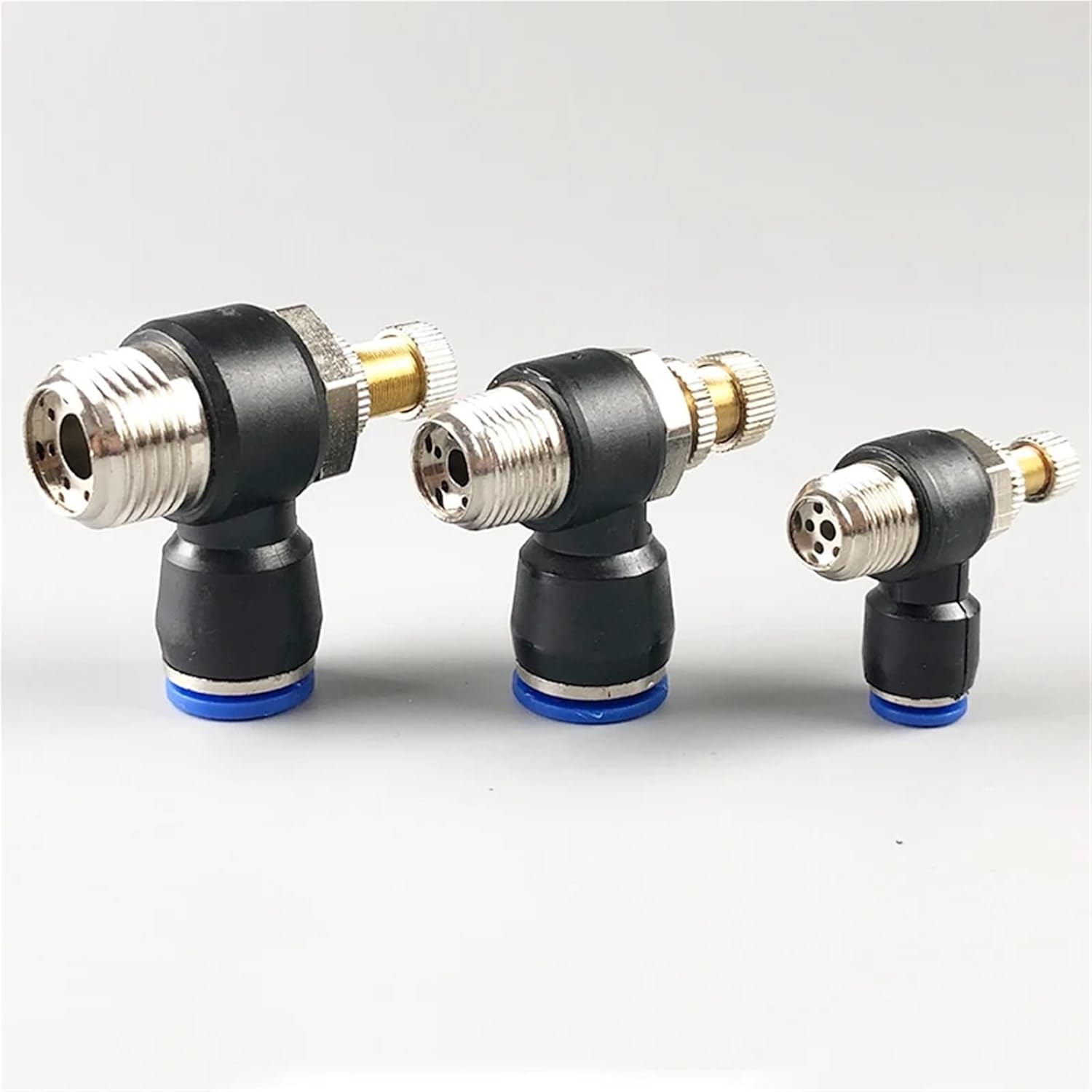 Fast Connection Pneumatic Fitting SL 4-12mm Thread 1/8 1/4 3/8 1/2 Air Speed Regulating Valve Throttle Valve 5Pcs(SL6-M5 (OD6MM-M5))
