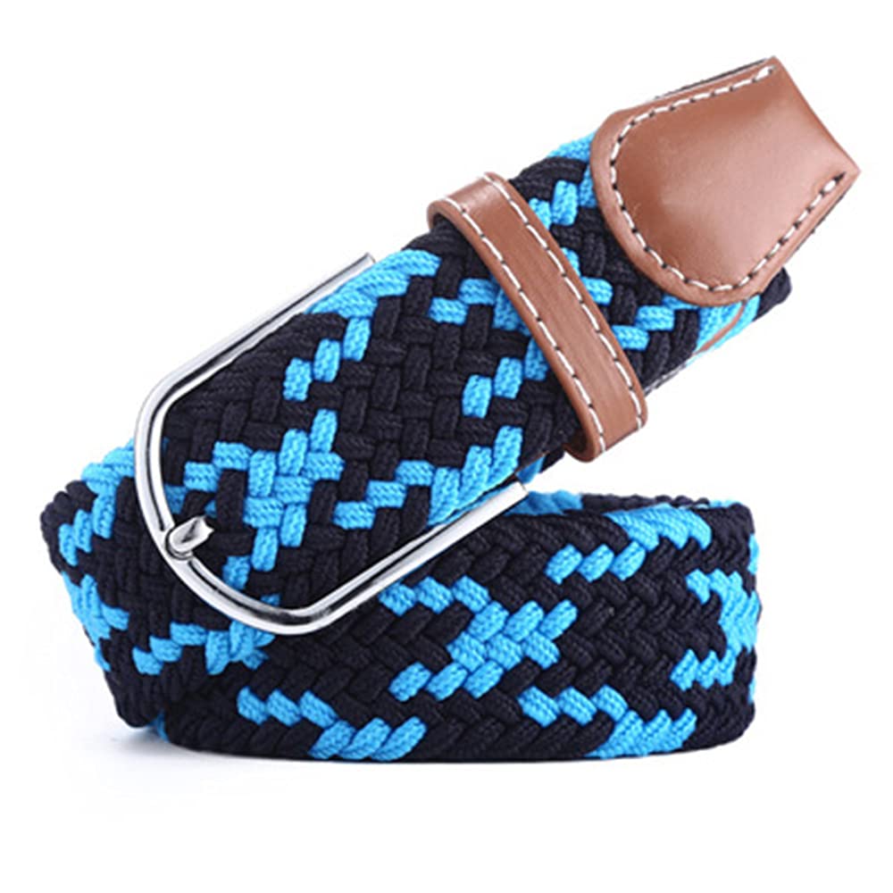 DANGSHI Canvas stretch woven elastic belt for men and women - - One size