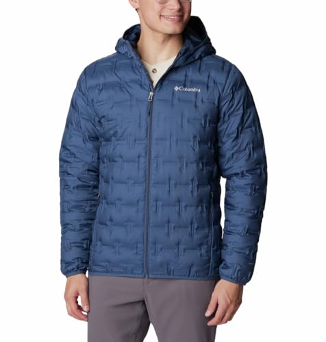 Image of Columbia Men Omni-Heat Reflective Delta Ridge Hooded Hiking and Trekking Down Jacket