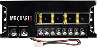 MB Quart 4 Circuit 20 Amp Relay Bank with Plug and Play Capability for 12V Circuits, Simple 3 Wire Connection, Glowing LED Indicator for Blown Fuses