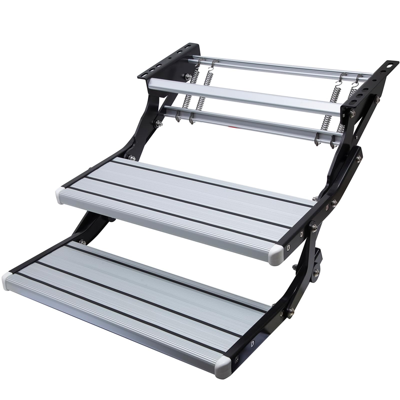 Adjustable Rv Step Snapklik.com : RV Steps Adjustable Folding Manual Double Drop Down ...