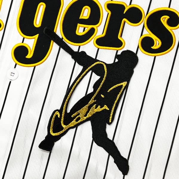 阪神タイガース 糸井嘉男 プロ野球 グッズ ユニフォーム 刺繍 ワッペン ☆送料無料☆阪神 タイガース 糸井嘉男 背番号 & 毛筆 応援 刺繍