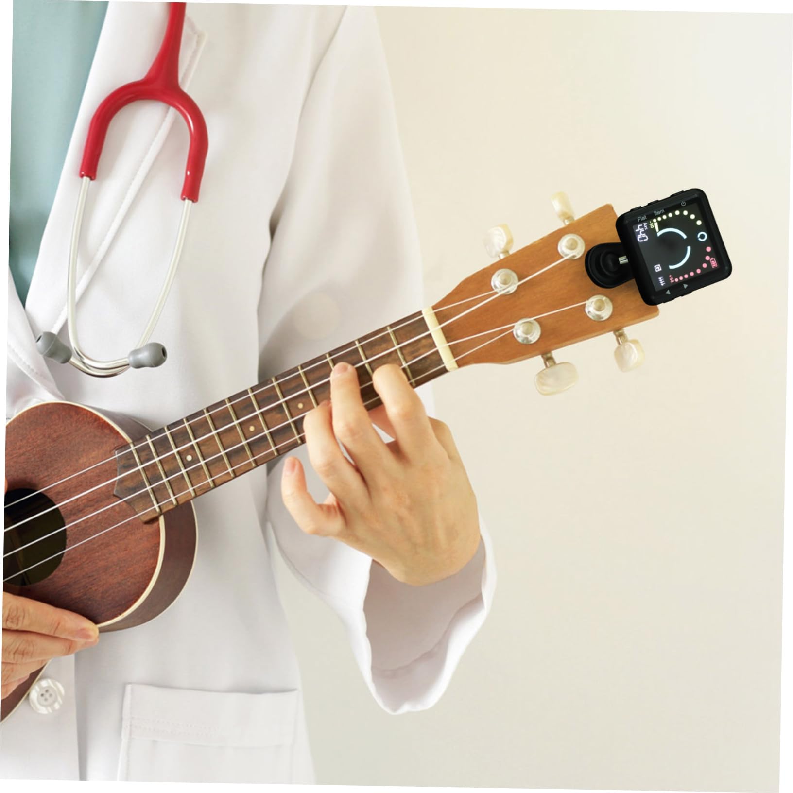 ERINGOGO Afinador De Ukelele y Violonchelo Recargable Afinador Multifuncional Pinza Para Guitarra Para Guitarra Para Afinar Instrumentos Conciertos y Prácticas