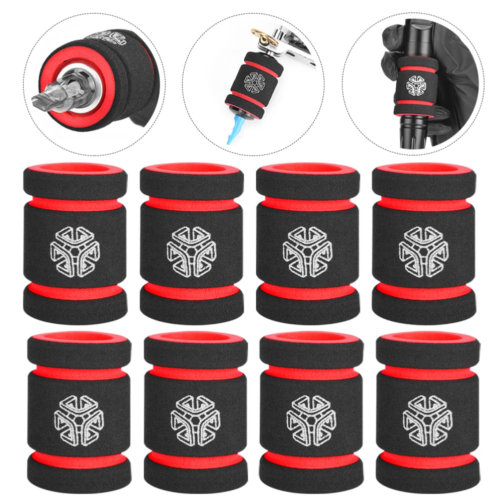 Sponge Tattoos Handle Protector 10Pcs Elastic Anti-Slip Grip Covers 1.73X1.18X1.18 Inch Comfortable Parts Sleeve for Piercing & Tattoo Supplies