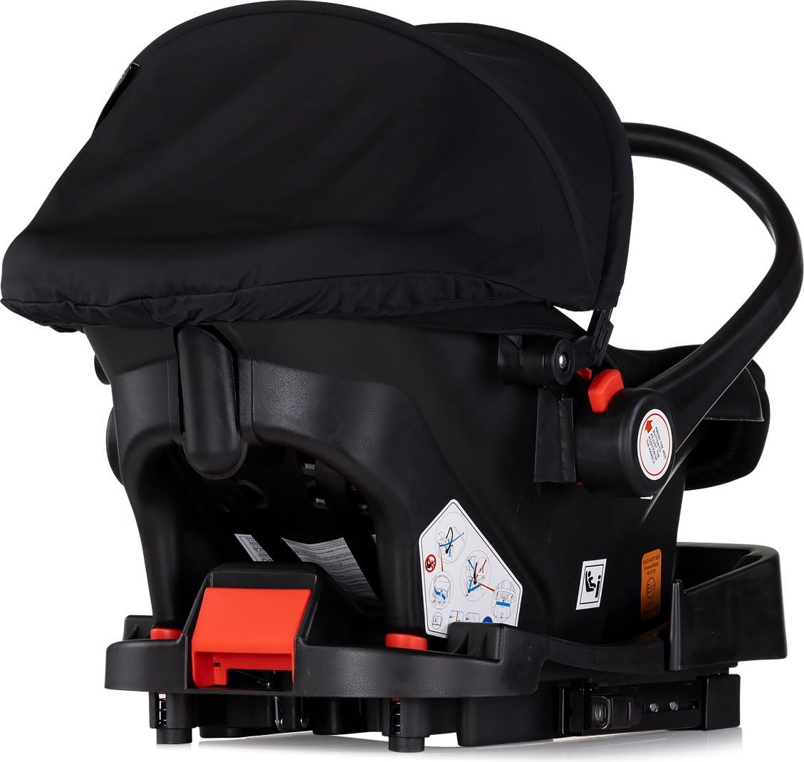 Chipolino, seggiolino auto Vista i-Size (40-87 cm) gruppo 0+, capottina, cuscino, colorazione:nero